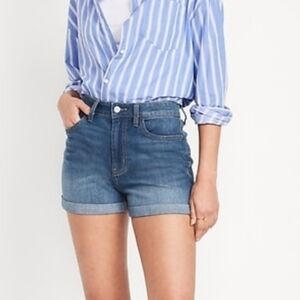 🆕️ Old Navy High Waisted "Wow" Jean 3" Shorts / Size 14